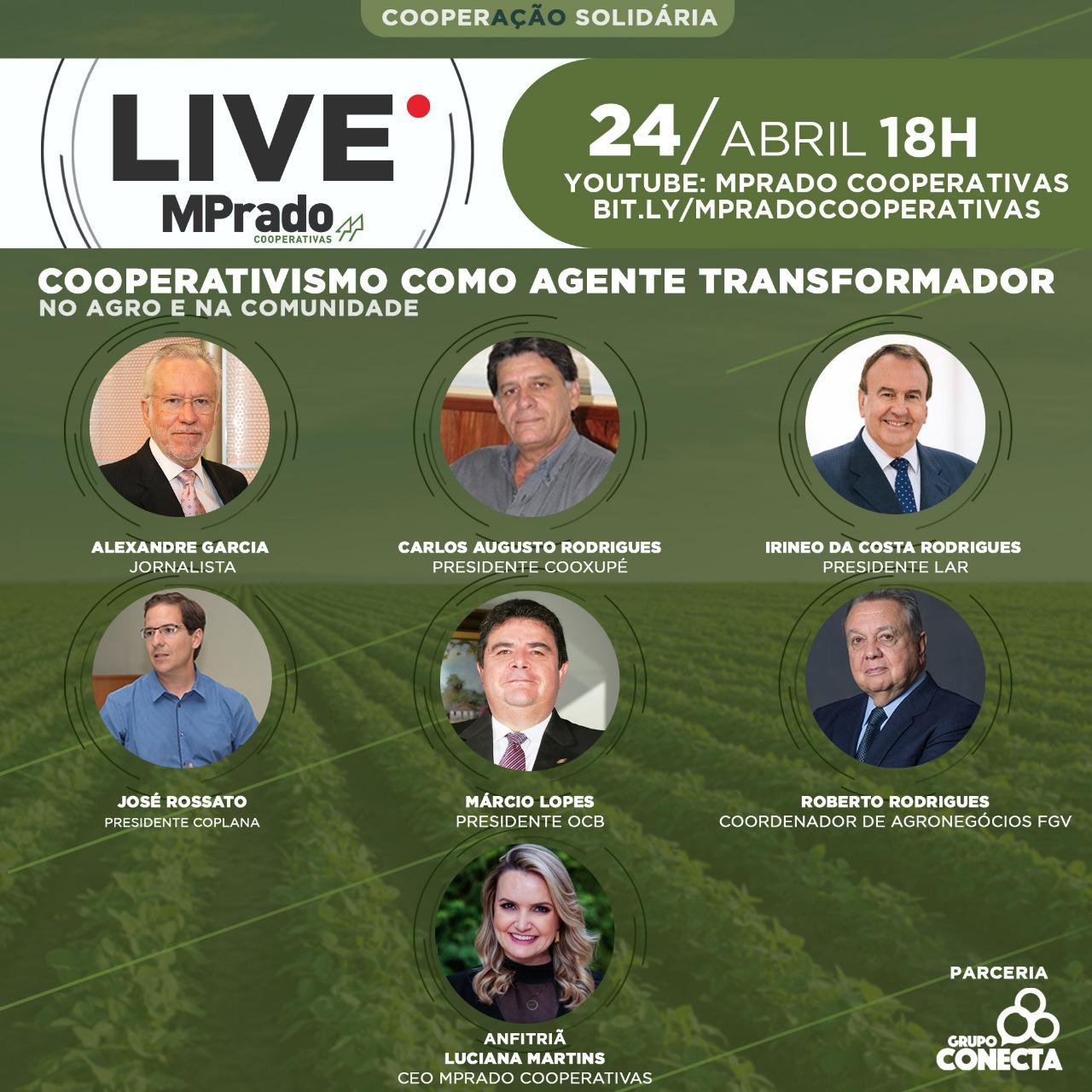 Cooperativismo como agente transformador no agro e na comunidade é tema de live