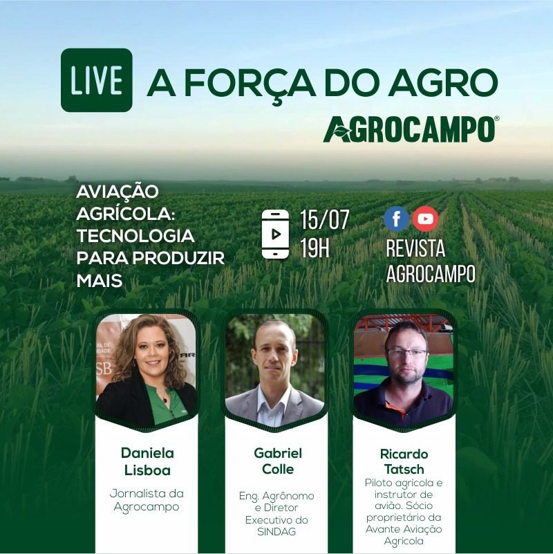 LIVE: Aviação Agrícola – Tecnologia para Produzir Mais